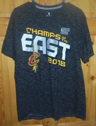 Nba Fanatics Large Champs Of The East 2018 Tee Shirt Cleveland Cavaliers