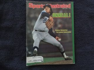 Si: Sports Illustrated May 18,  1981 Fernando Valenzuela,  Baseball,  La Dodgers Vg