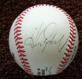 Andres Galarraga Rockies Autograph Signed Official N.  L.  Leonard Coleman Baseball