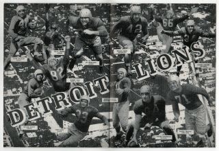 1948 PHILADELPHIA EAGLES Detroit Lions NFL Football Program SHIBE PARK Van Buren 2