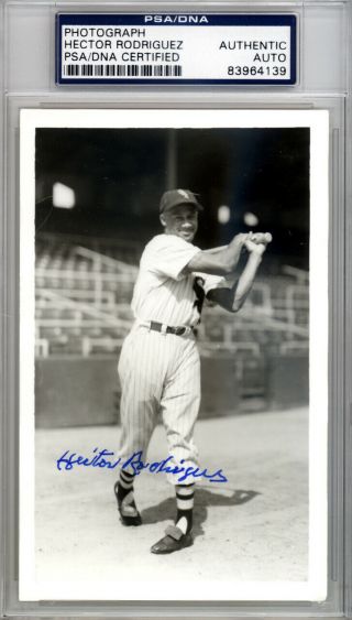 Hector Rodriguez Autographed Signed 3.  5x5.  5 Photo Chicago White Sox Psa 83964139