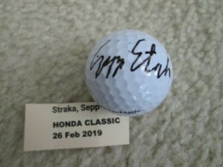 Sepp Straka Signed Taylormade Golf Ball