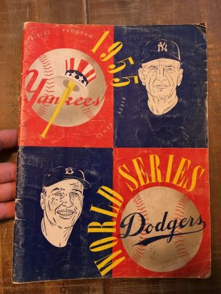 1955 World Series Official Program Yankees/ Dodgers Robinson,  Koufax And More