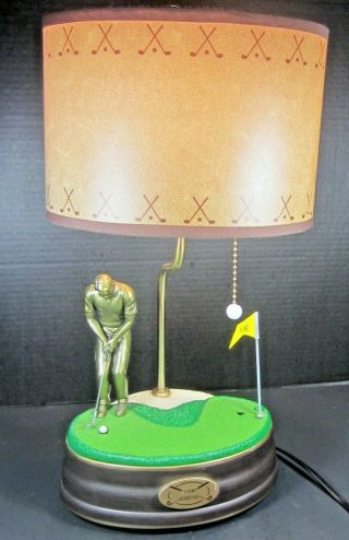King America Golf Lamp Figure Makes Putt W/sound Effects Work Vguc