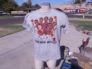 Pippen Michael Jordan Chicago Bulls Basketball Team Hoopla Grapic T Shirt Sz Xl