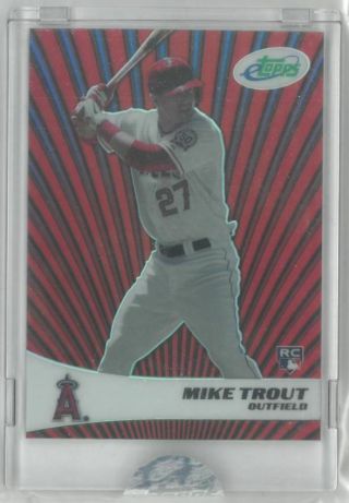 2011 Etopps Mike Trout Rookie Rc 35 213/999 In Hand
