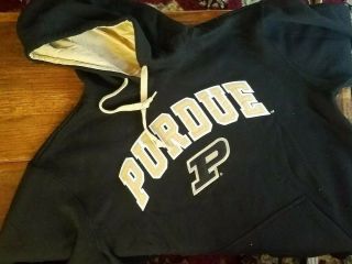 PURDUE College Sweatshirt HOODIE BOILERMAKERS E5 Mens SZ L 2