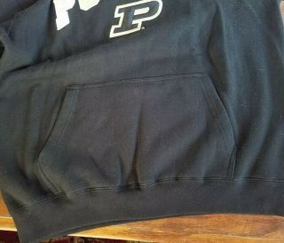 PURDUE College Sweatshirt HOODIE BOILERMAKERS E5 Mens SZ L 5
