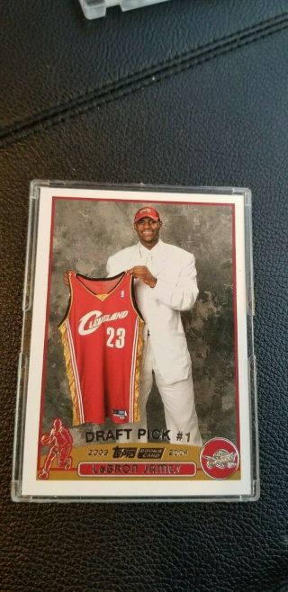 2003 - 04 Topps 221 Lebron James Cleveland Cavaliers Rc Rookie.