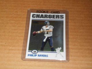 2004 Topps Chrome 230 Philip Rivers Rc Rookie Chargers Bv$$$