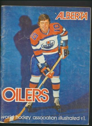 1972 - 73 Vintage Edmonton Alberta Oilers Wha Hockey Program Vol 1 28 Feb/73 N.  E