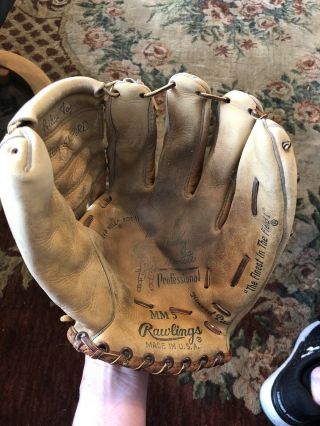 Vintage Usa Rawlings Mickey Mantle Mm5 Professional Baseball Glove