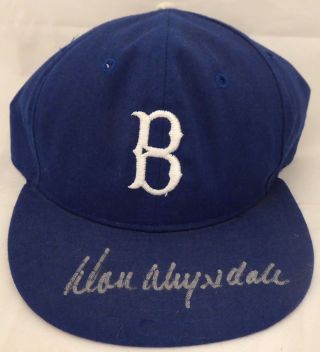 Don Drysdale Authentic Autographed Signed Brooklyn Dodgers Hat Beckett H44533