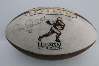 Jim Plunkett Autographed Heisman Trophy Winner Football