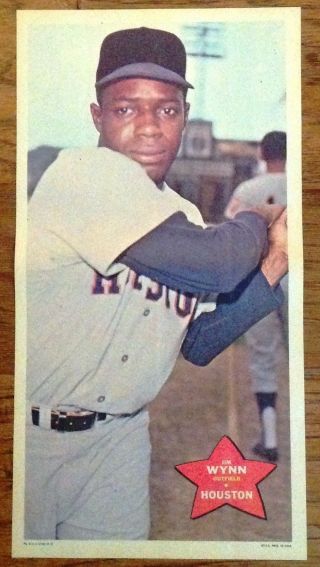 Topps 1968 Baseball Poster 8 Jim Wynn - Houston Astros