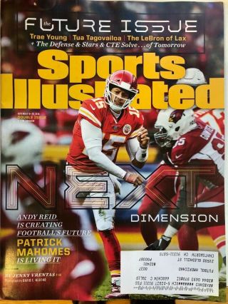 November 19 - 26,  2018 Patrick Mahomes Kansas City Chiefs Sports Illustrated