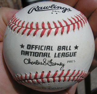 Vintage 1980 ' s Rawlings Chub Feeney Baseball in the Box,  National League, 4