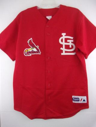 Vintage St Louis Cardinals Majestic Baseball Jersey Mens Large Red Sewn