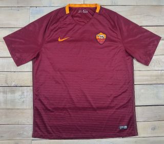 Nike As Roma Home Stadium Football Soccer Jersey 2016 - 17 Season Size Xl