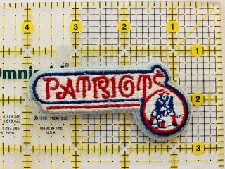 Retro England Patriots Patch.  Pats Tom Brady Vintage