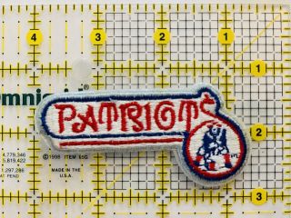 Retro England Patriots Patch.  Pats Tom Brady Vintage 2