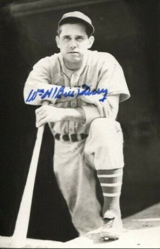 Bill Terry Autographed York Giants Vintage Rowe Postcard
