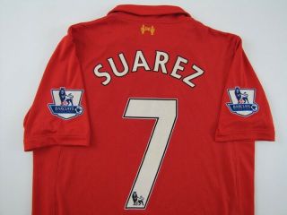 Fc Liverpool 7 Luis Suarez 2012/13 Warrior Jersey Shirt Camiseta Maillot M