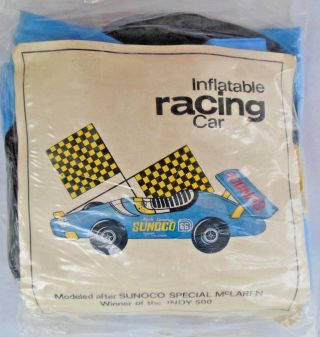 Indy 500 Inflatable Racing Car 1972 Donohue Sunoco McLaren Gas Station Display 2