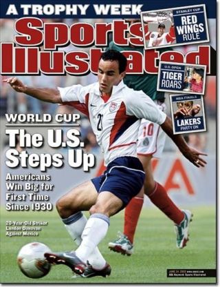 June 24,  2002 Landon Donovan L.  A.  Galaxy Usa Soccer Futbol Sports Illustrated