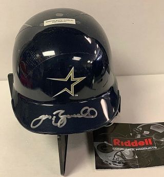 Jeff Bagwell Signed Houston Astros Riddell Mini Helmet Psa/dna E21554