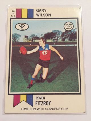 1974 Scanlens Afl Vfl Football Card - Fitzroy Gary Wilson 96