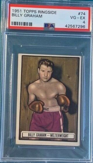 1951 Topps Ringside Boxing 74 Billy Graham Psa 4