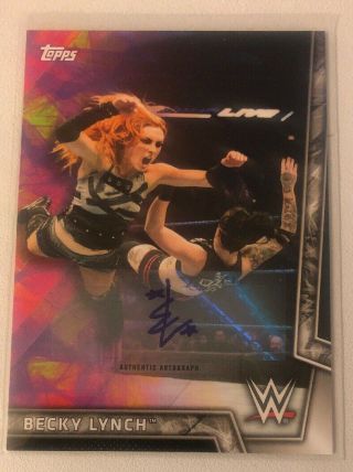 2018 Wwe Women’s Division Becky Lynch Auto Autograph Signed Card Rare 193/199