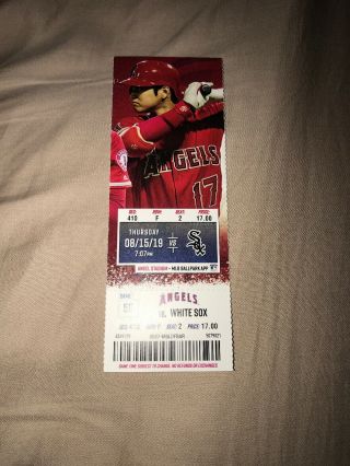 Angels Mike Trout Home Run 40 Ticket Stub August 15,  2019 - 8/15/19
