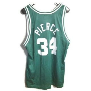 Boston Celtics Paul Pierce Vintage Green Champion Jersey Men 