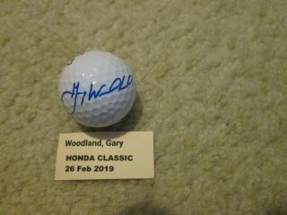 Gary Woodland Signed Callaway Golf Ball