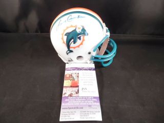 Larry Csonka Miami Dolphins Signed Autographed Mini Helmet (jsa Certificate)