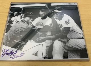 Jim " Mudcat " Grant Signed Autographed 8x10 Photo Cleveland Indians