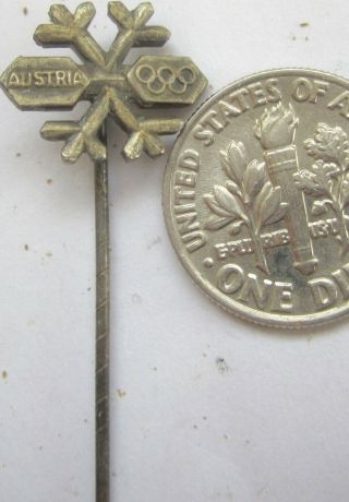 Old Olympic Pin Innsbruck Austria 1964 Brass