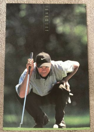 Tiger Woods - The Eyes Have It - 1997 Nike Golf Poster - 23x35