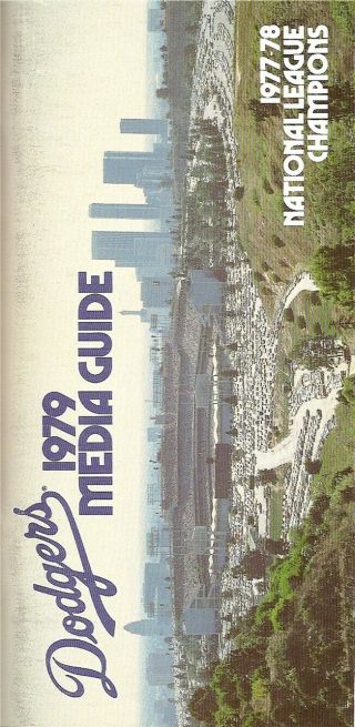 1979 Los Angeles Dodgers Baseball Media Guide