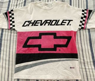 Vintage Chevrolet Racing T - Shirt Size Large 2000 Nascar Championship Graphic Tee
