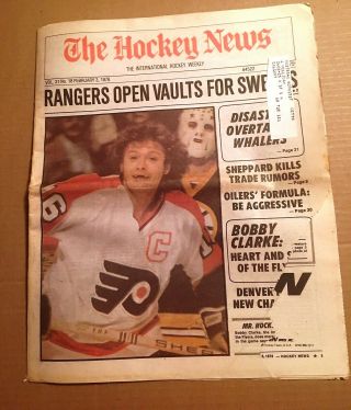 The Hockey News,  Feb 3,  1978,  Vol 31 No 18,  48p: Color Front Page - Bobby Clarke