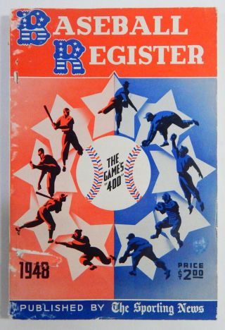 1948 The Sporting News Baseball Register Babe Ruth Vg/ex
