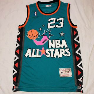 Michael Jordan 1996 All Star Jersey Nba Medium Mitchell & Ness Basketball Teal