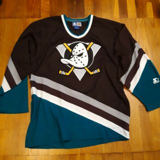 Starter Anaheim Mighty Ducks Hockey Jersey,  Large Vintage Nhl 90’s