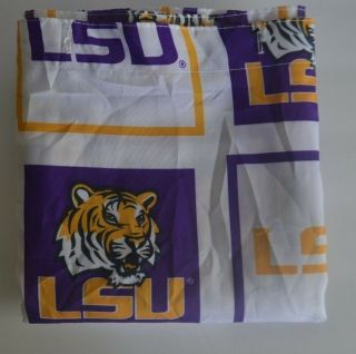 Lsu University Louisiana State Tigers Ncaa Logo Shower Curtain Purple Gold