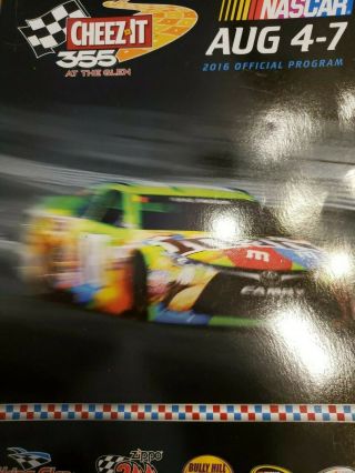 2016 Watkins Glen NASCAR CHEEZIT Offl Souvenir Prog Car & CARL EDWARDS AUTOGRAPH 4