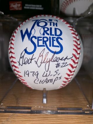 Bert Blyleven Signed 1979 World Series Baseball Pittsburgh Pirates Ws Rawlings