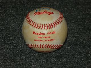 Cracker Jack Old Timers Single Signed Baseball Jsa Bench Kiner Banks Updated